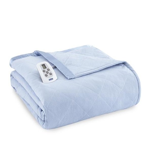 Shavel Shavel EBFLWDG Micro Flannel Full Wedgwood Electric Heated Comforter & Blanket EBFLWDG